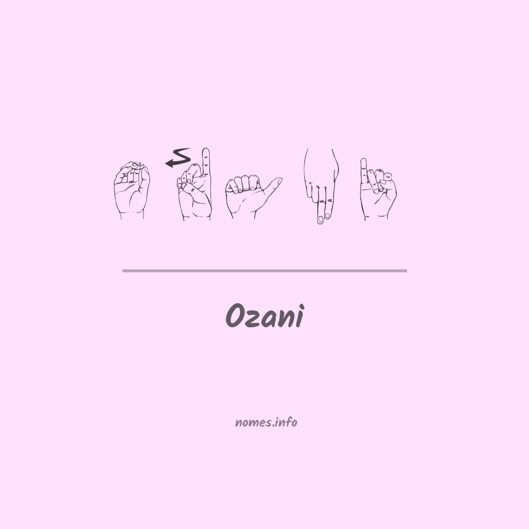 Ozani em Libras