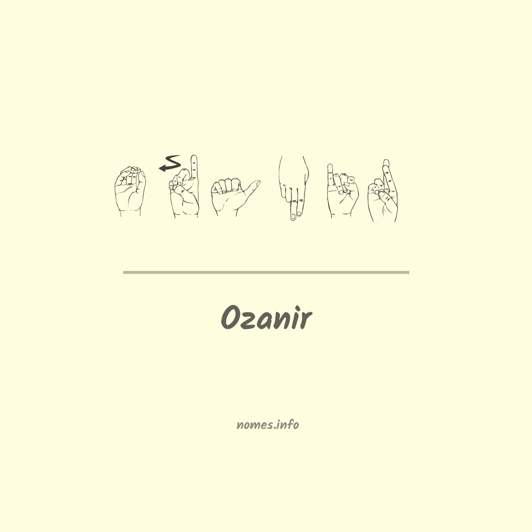 Ozanir em Libras