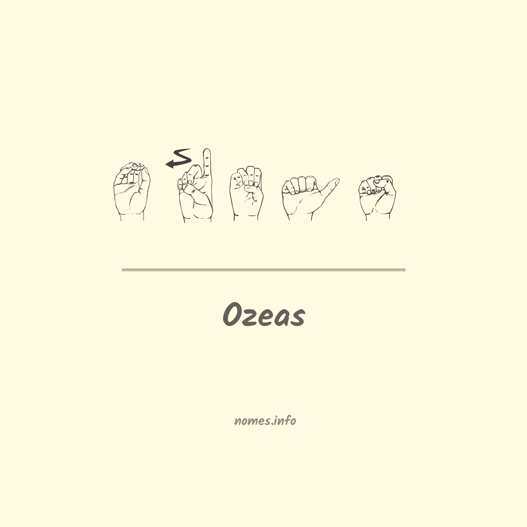 Ozeas em Libras