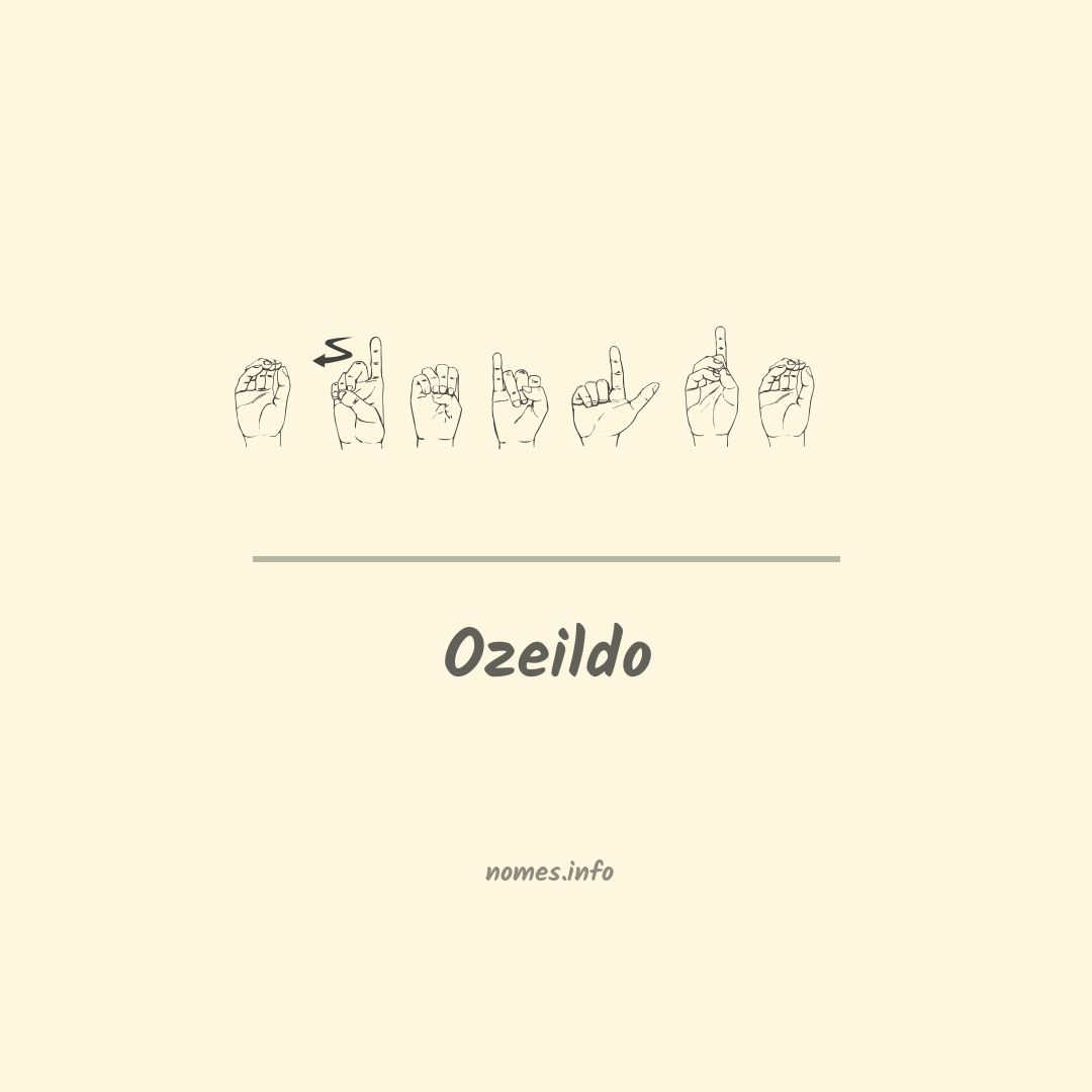 Ozeildo em Libras