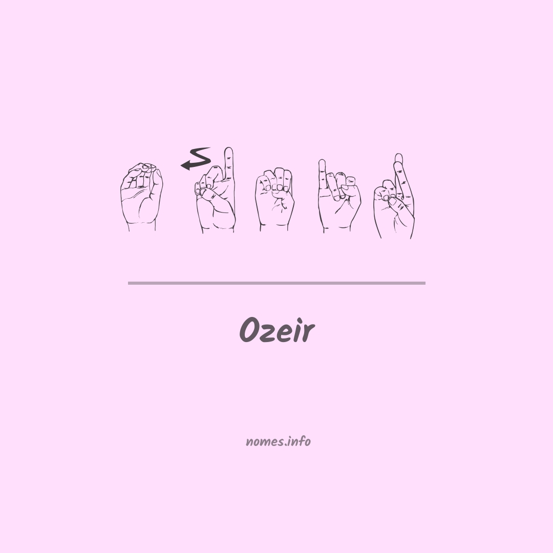 Ozeir em Libras