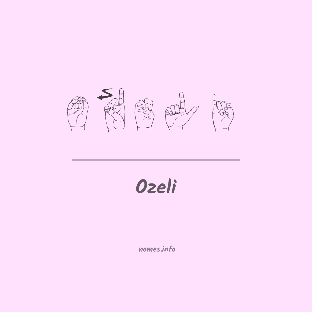 Ozeli em Libras