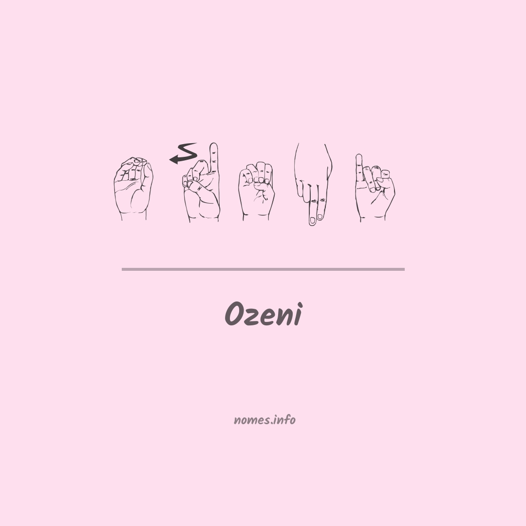 Ozeni em Libras