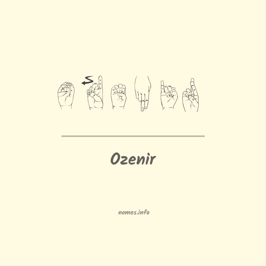 Ozenir em Libras