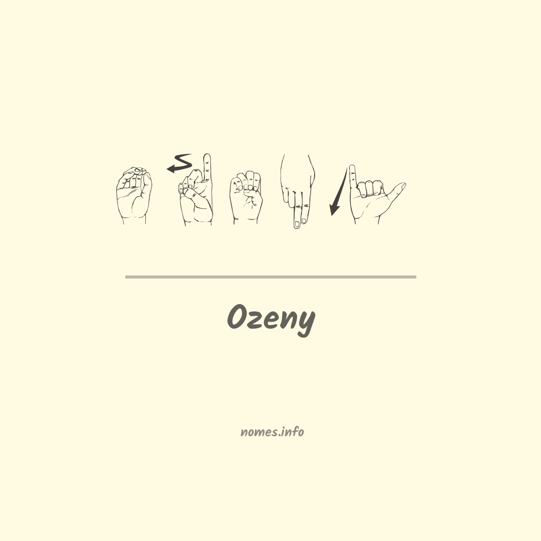 Ozeny em Libras
