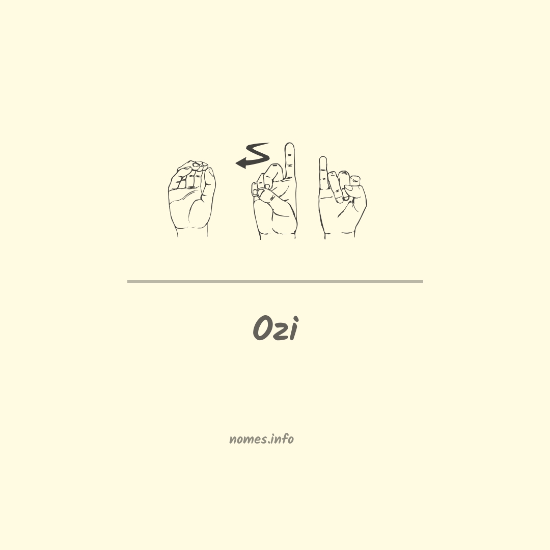 Ozi em Libras