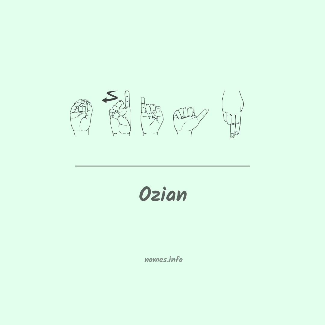Ozian em Libras