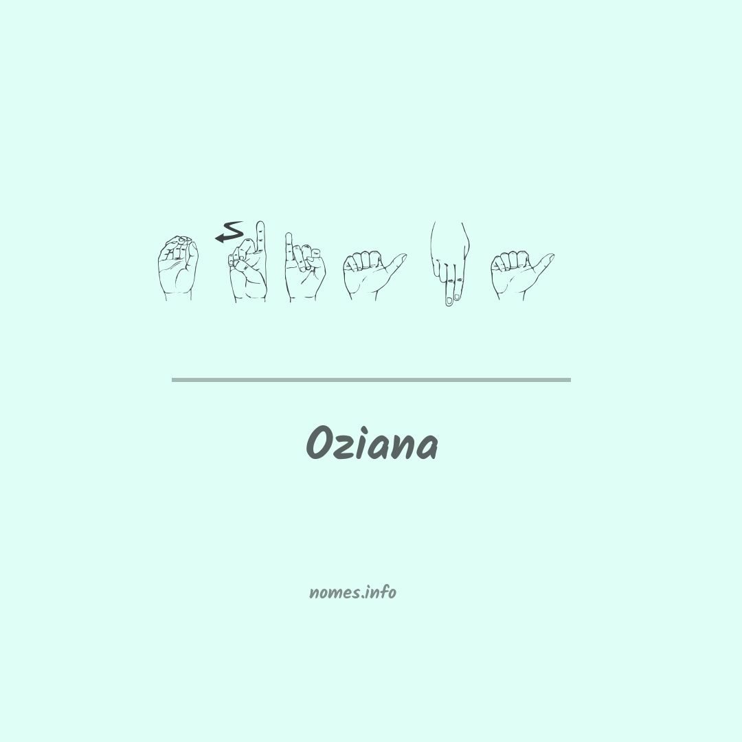 Oziana em Libras