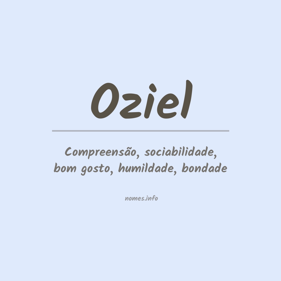 Significado do nome Oziel
