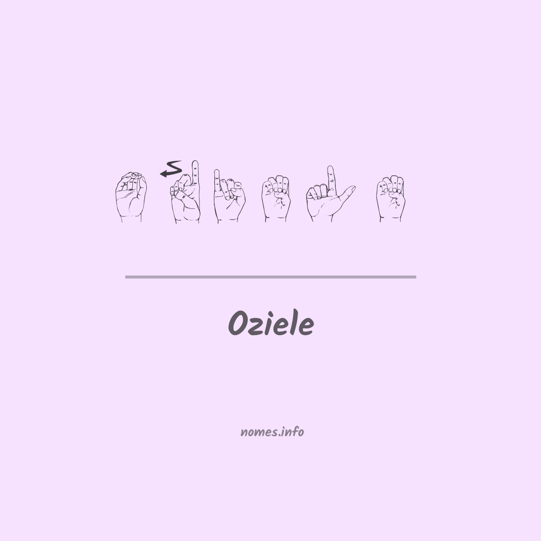 Oziele em Libras