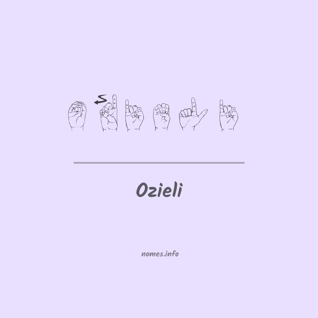 Ozieli em Libras
