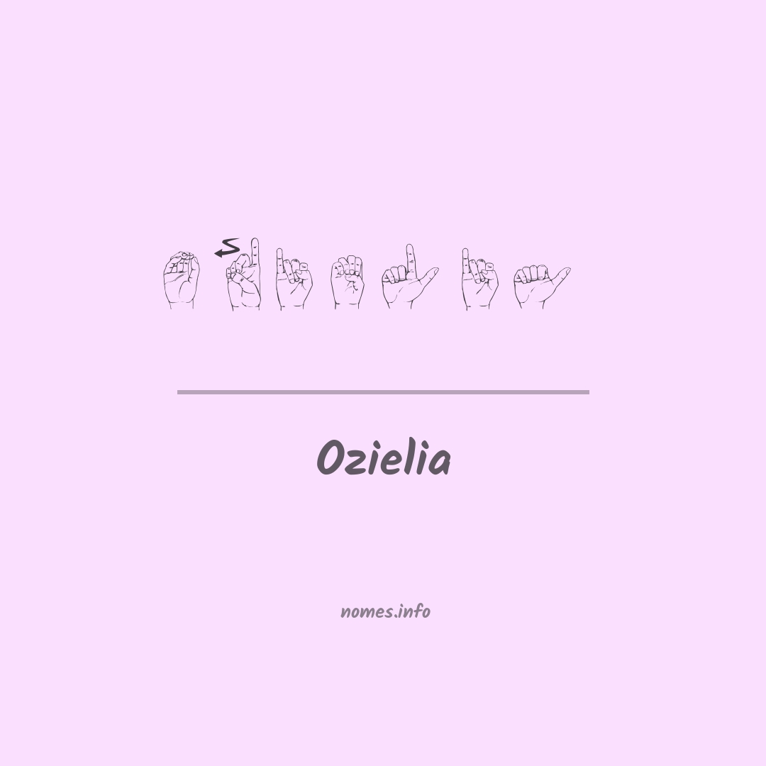 Ozielia em Libras