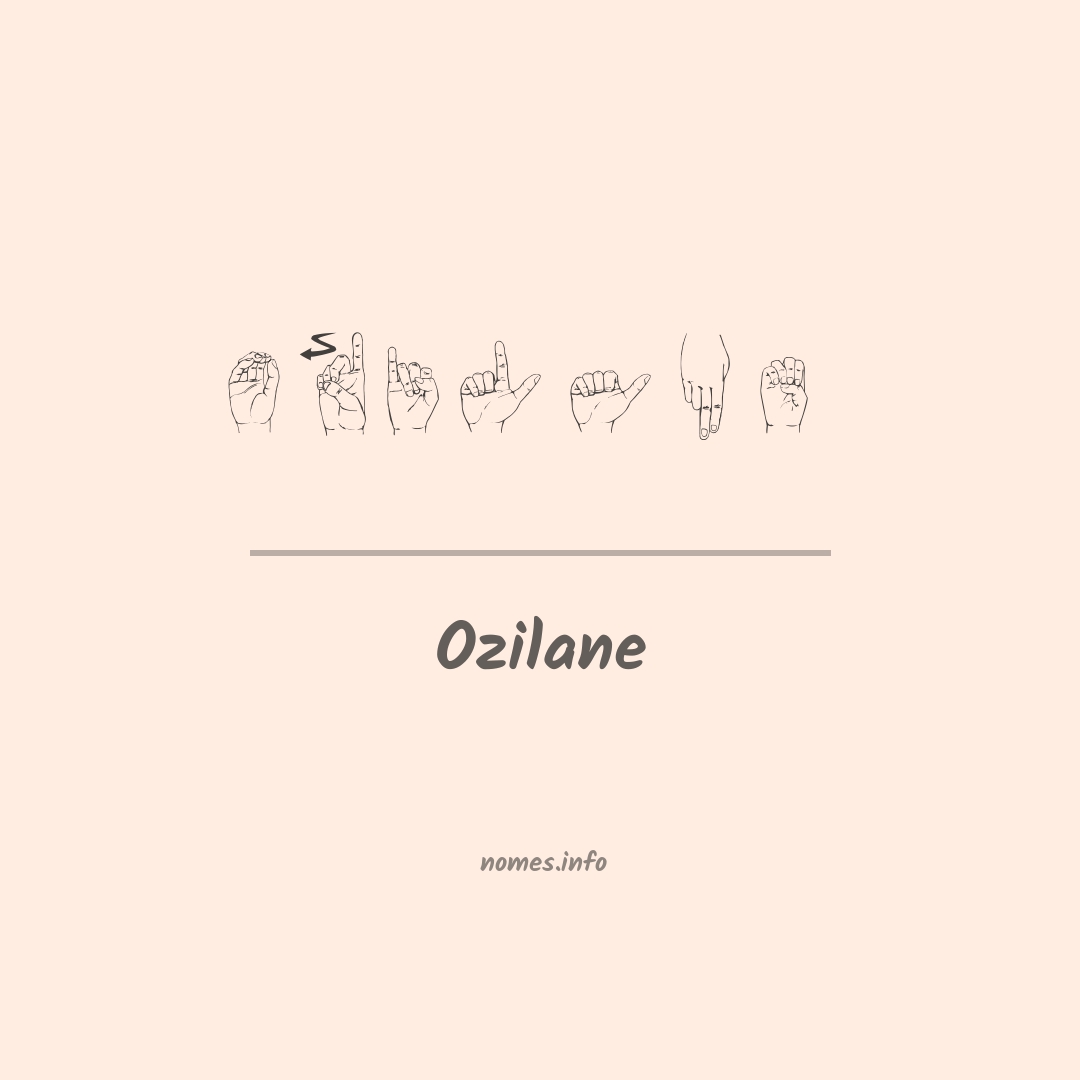 Ozilane em Libras