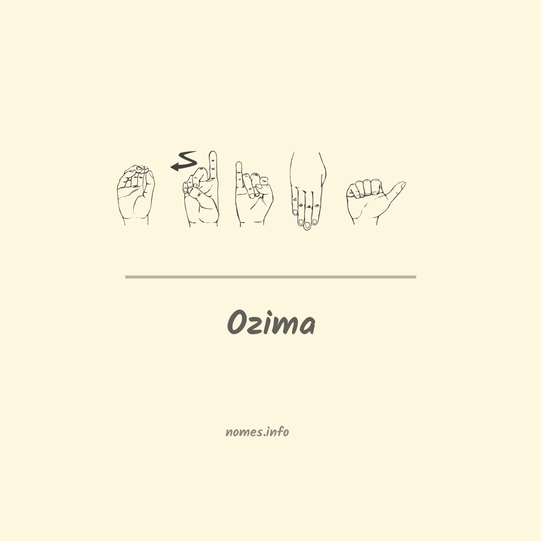Ozima em Libras