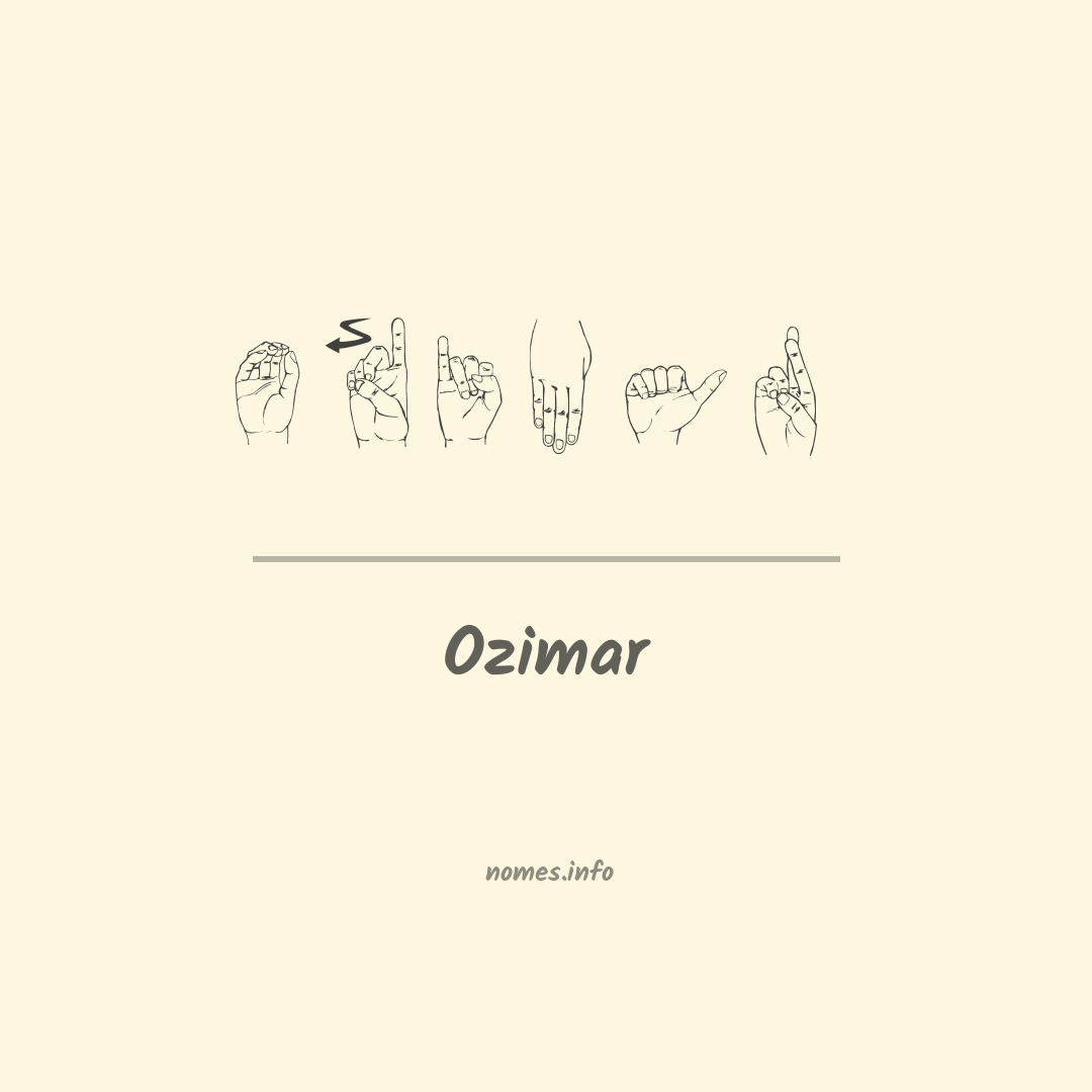 Ozimar em Libras
