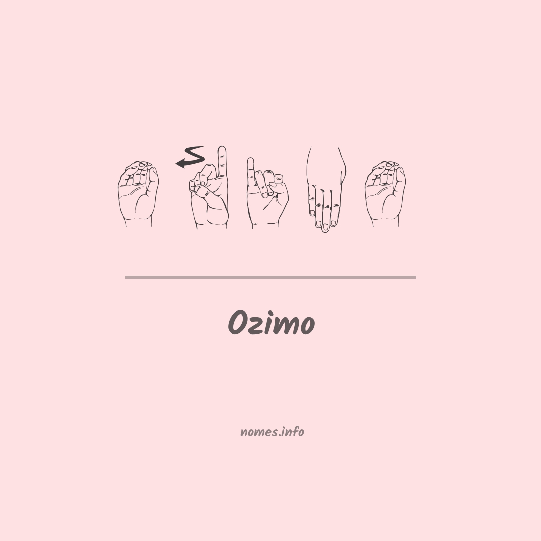 Ozimo em Libras
