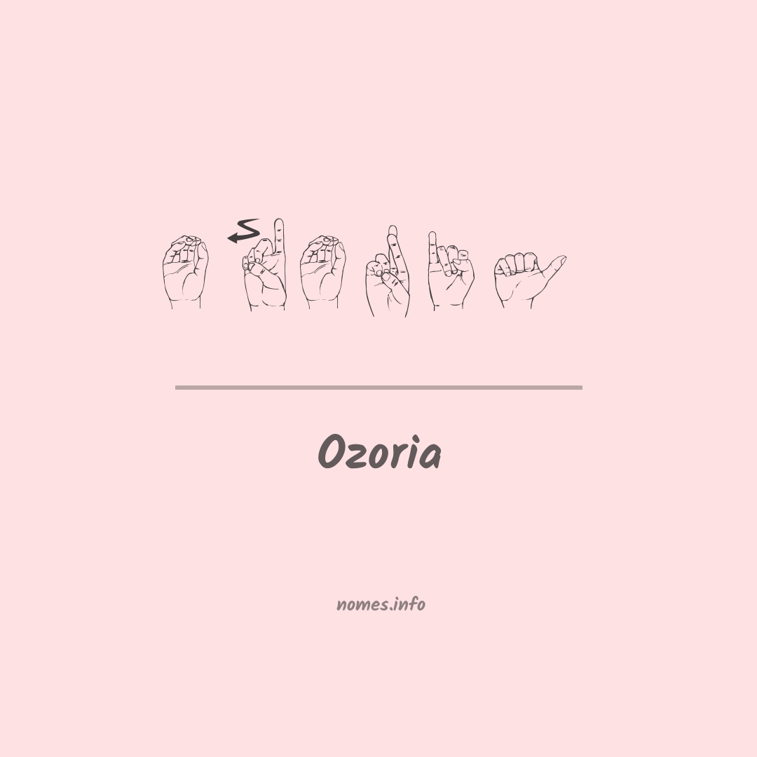 Ozoria em Libras