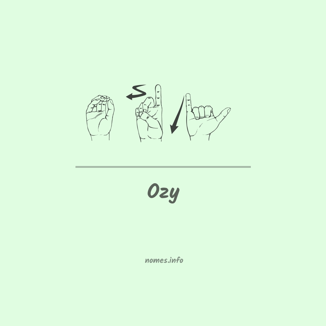 Ozy em Libras