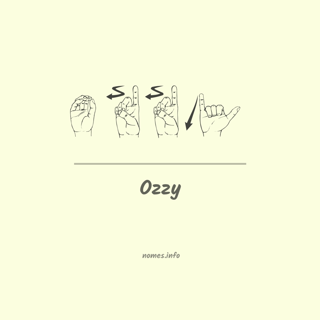 Ozzy em Libras