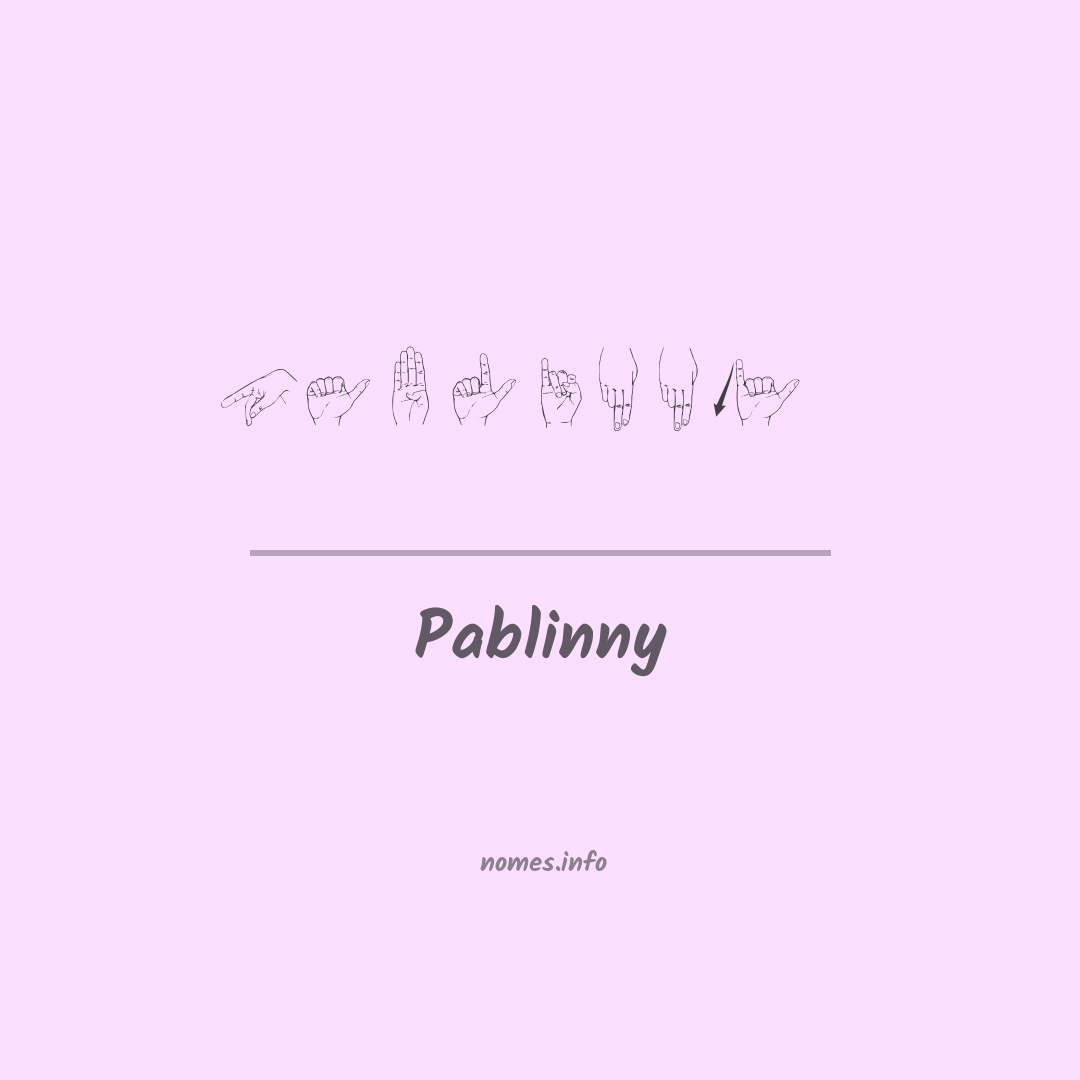 Pablinny em Libras