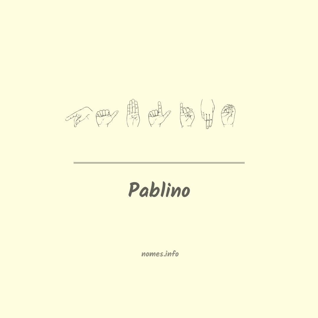 Pablino em Libras