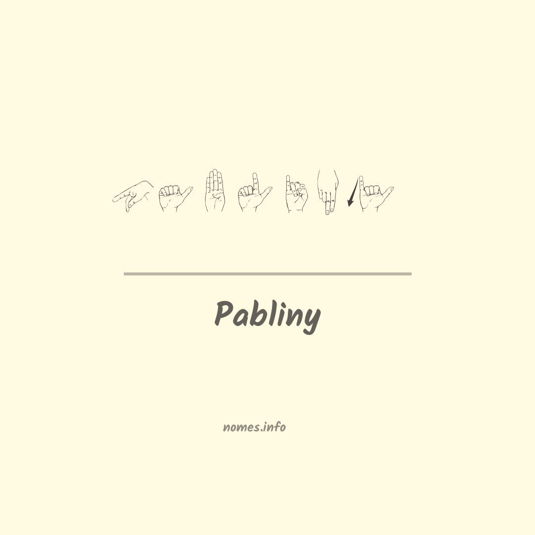 Pabliny em Libras