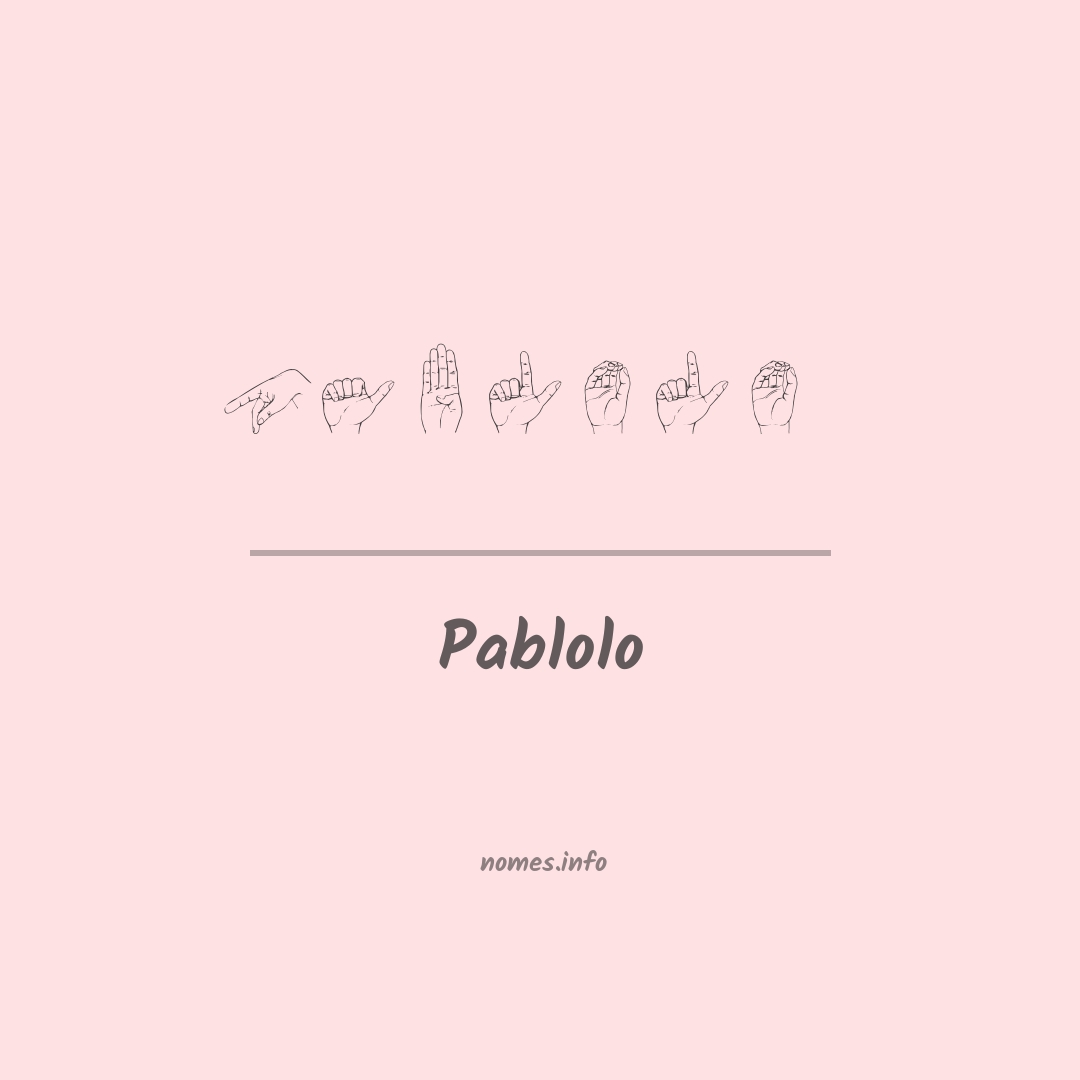 Pablolo em Libras