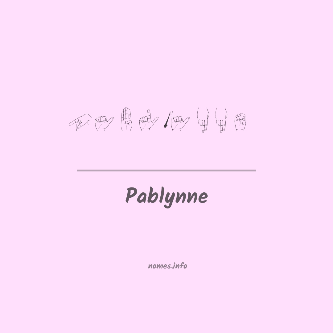 Pablynne em Libras