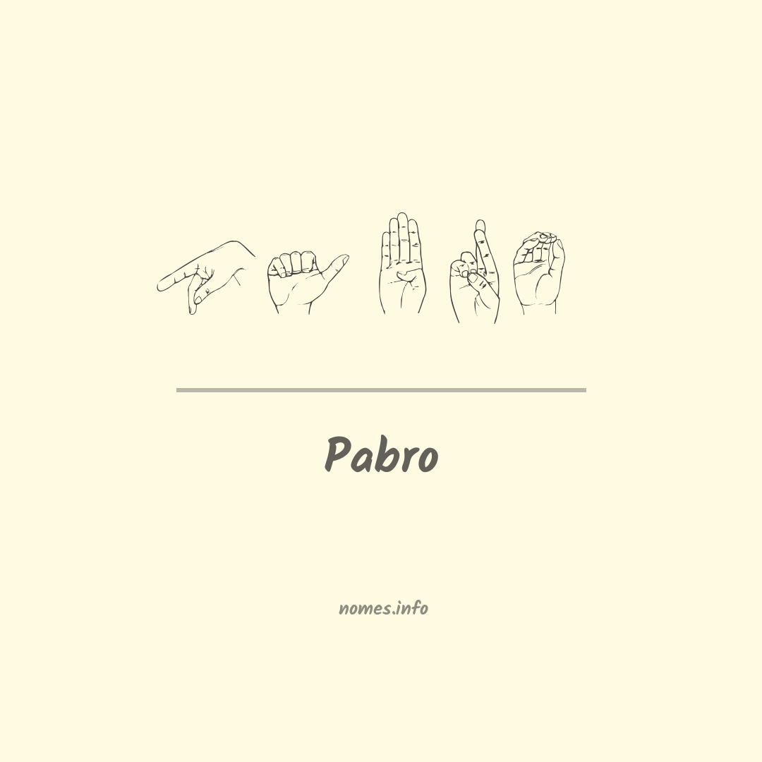 Pabro em Libras