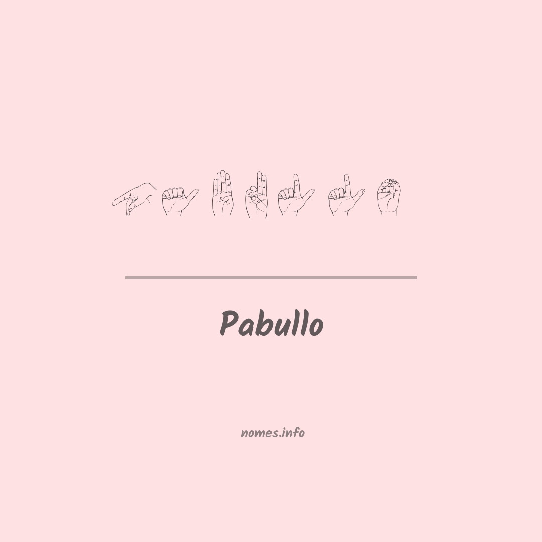 Pabullo em Libras