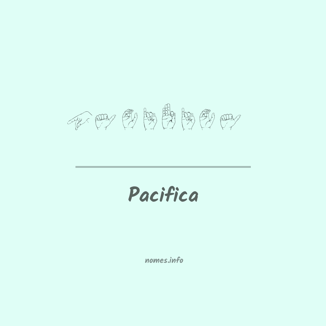 Pacifica em Libras
