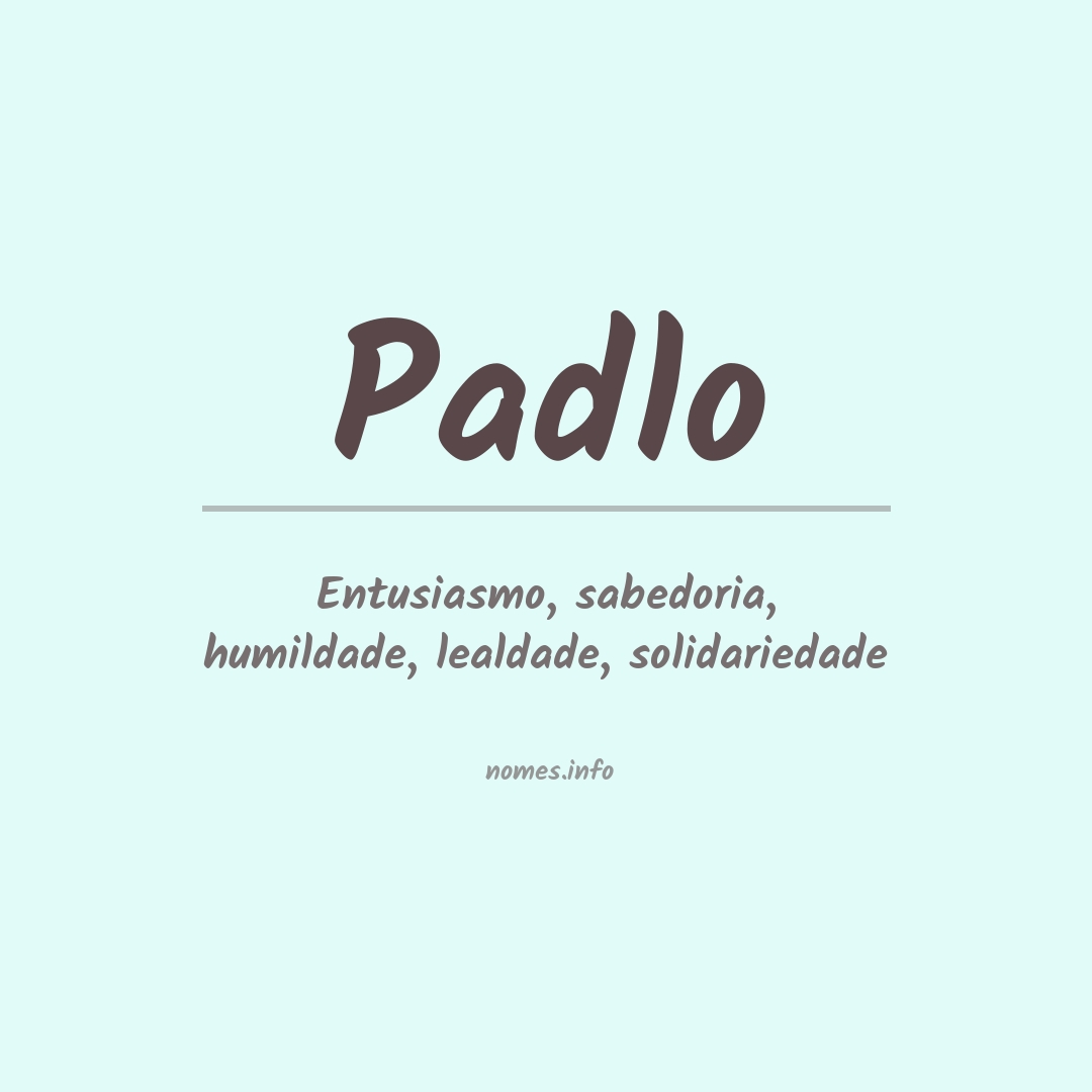Significado do nome Padlo