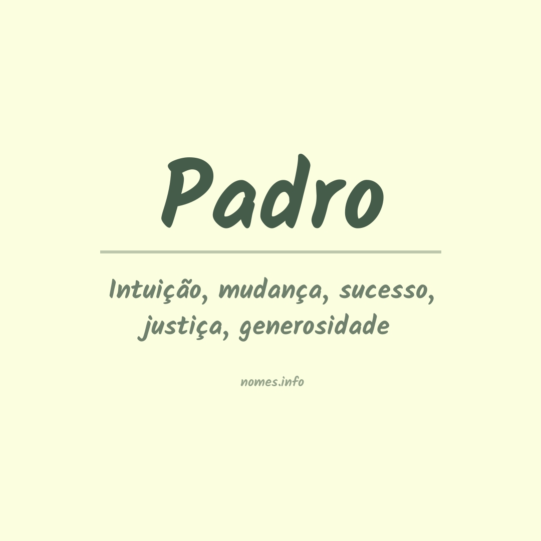 Significado do nome Padro