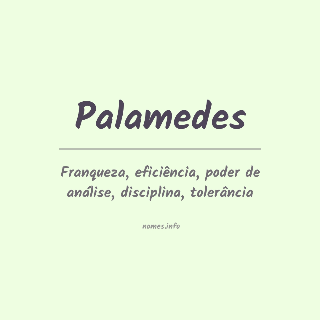 Significado do nome Palamedes
