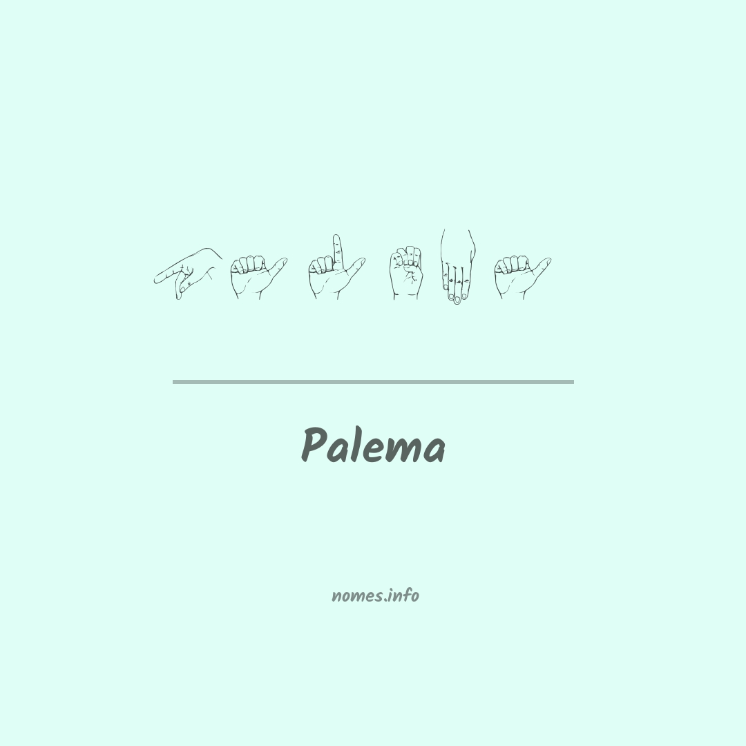 Palema em Libras