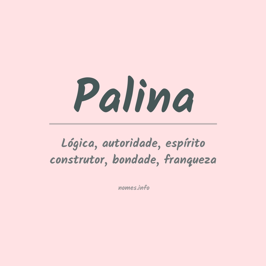 Significado do nome Palina