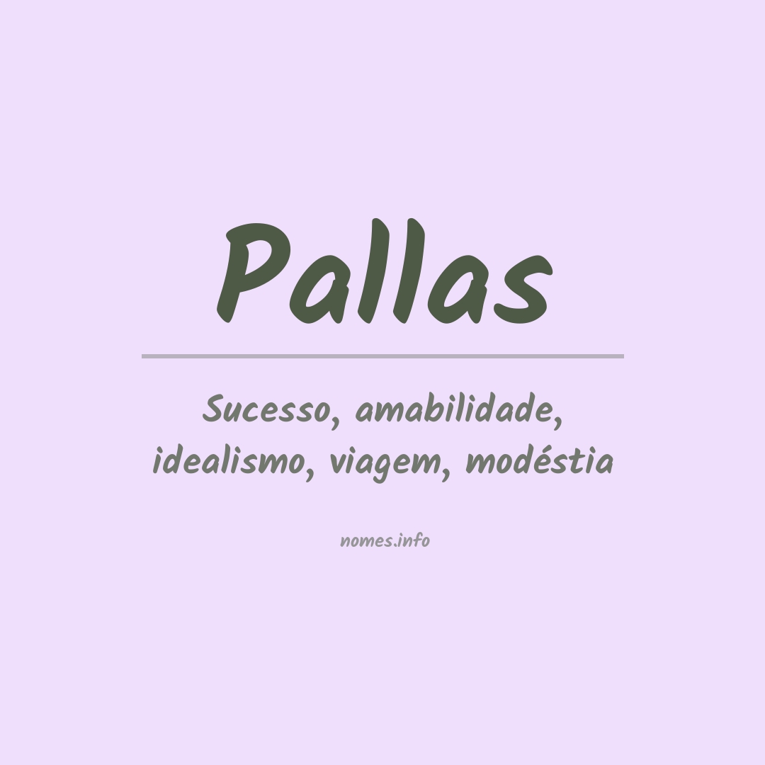 Significado do nome Pallas