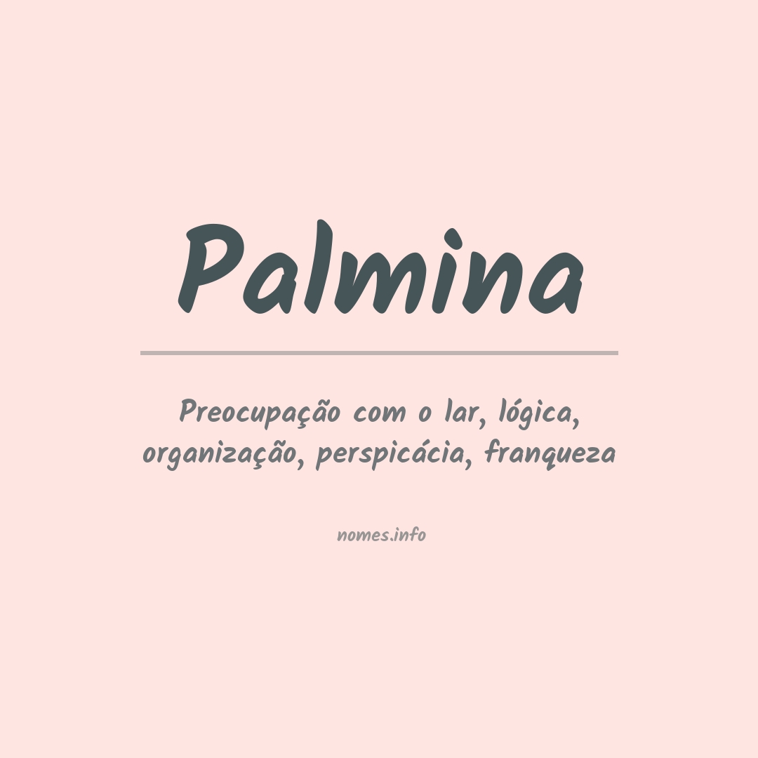 Significado do nome Palmina