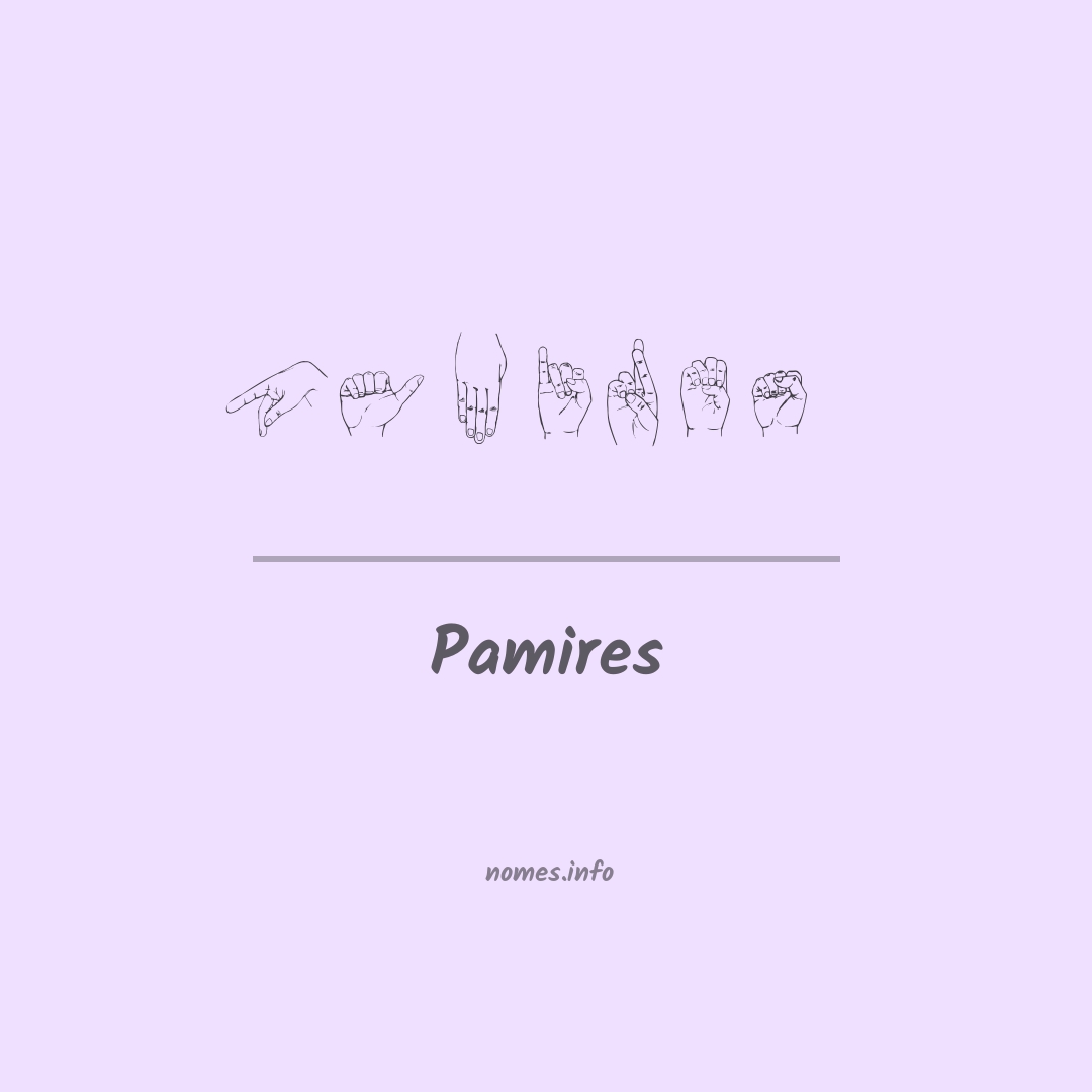 Pamires em Libras