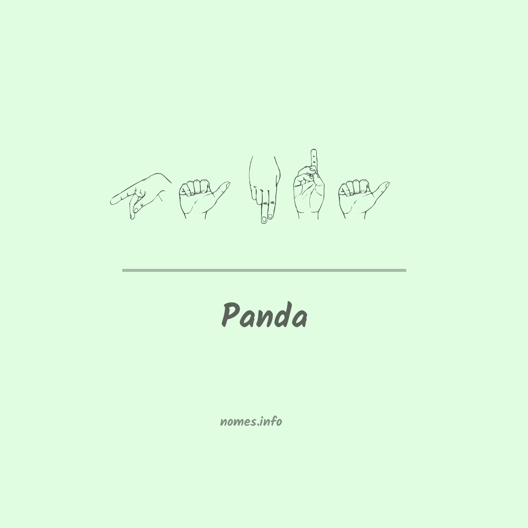 Panda em Libras