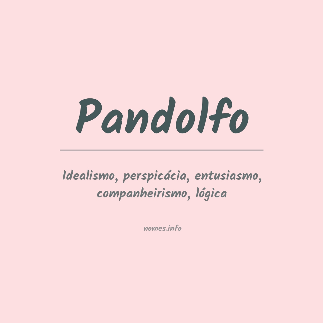 Significado do nome Pandolfo
