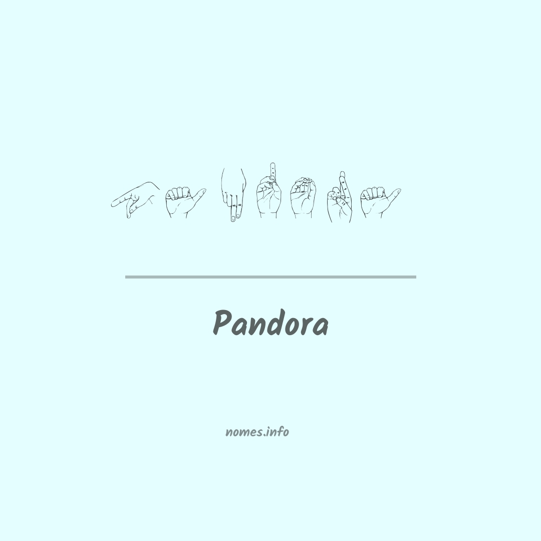 Pandora em Libras