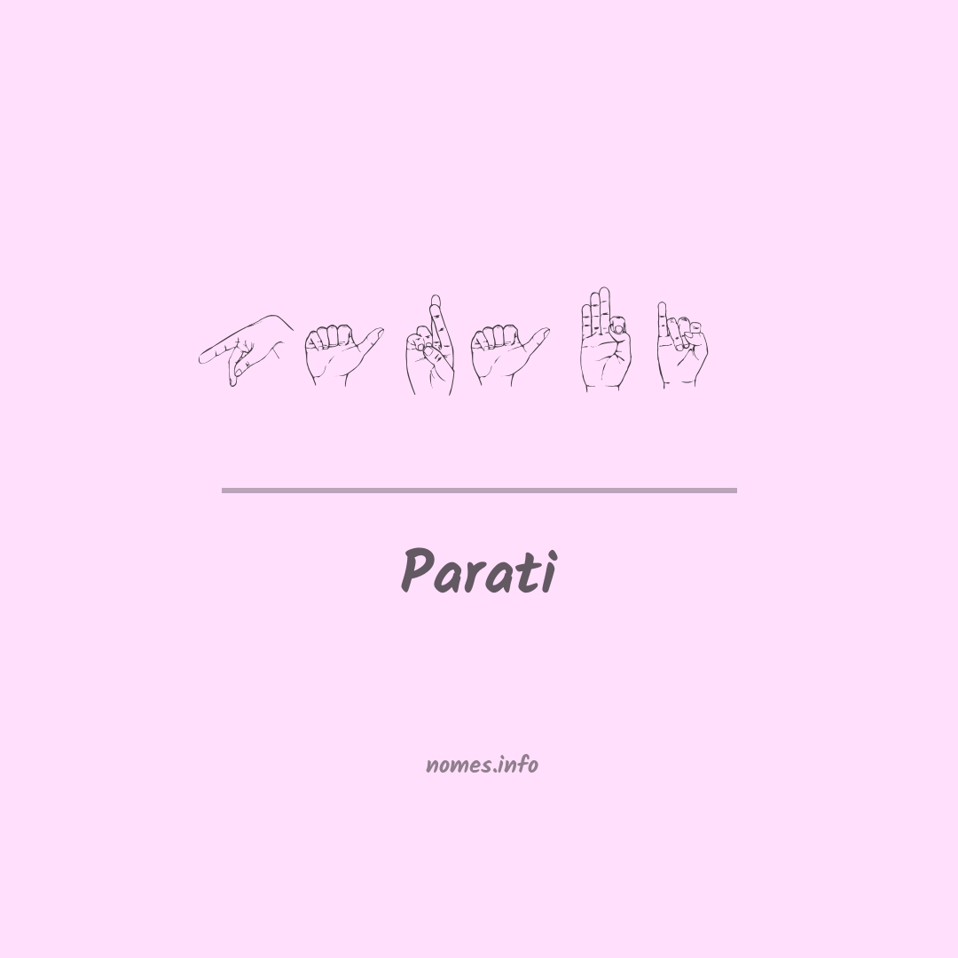 Parati em Libras