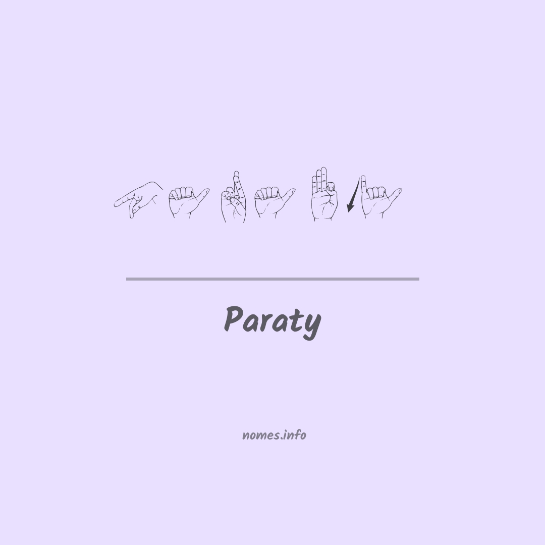 Paraty em Libras