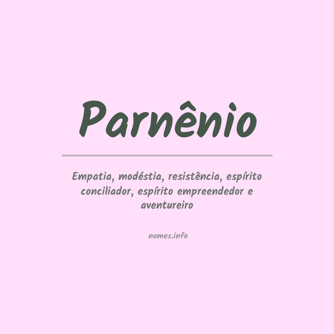 Significado do nome Parnênio