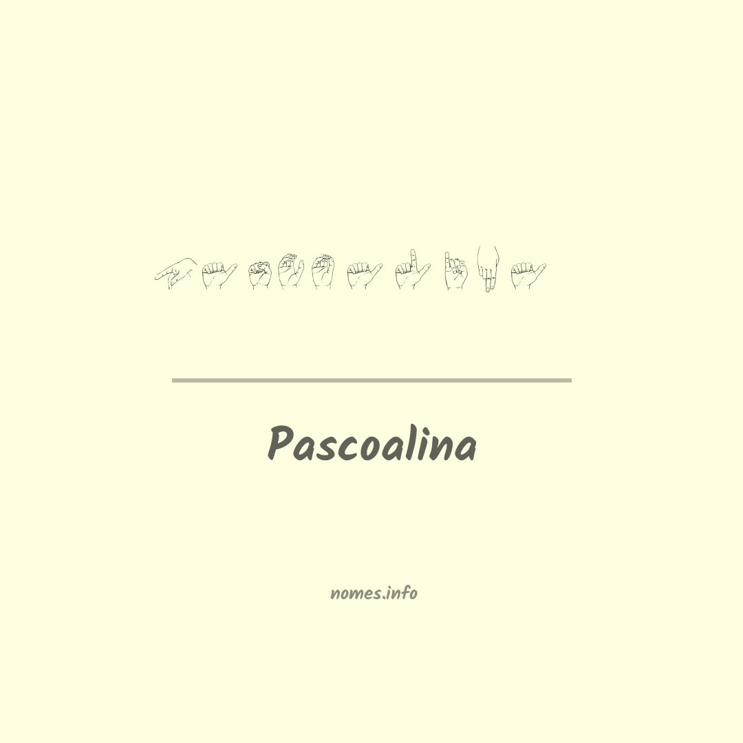 Pascoalina em Libras