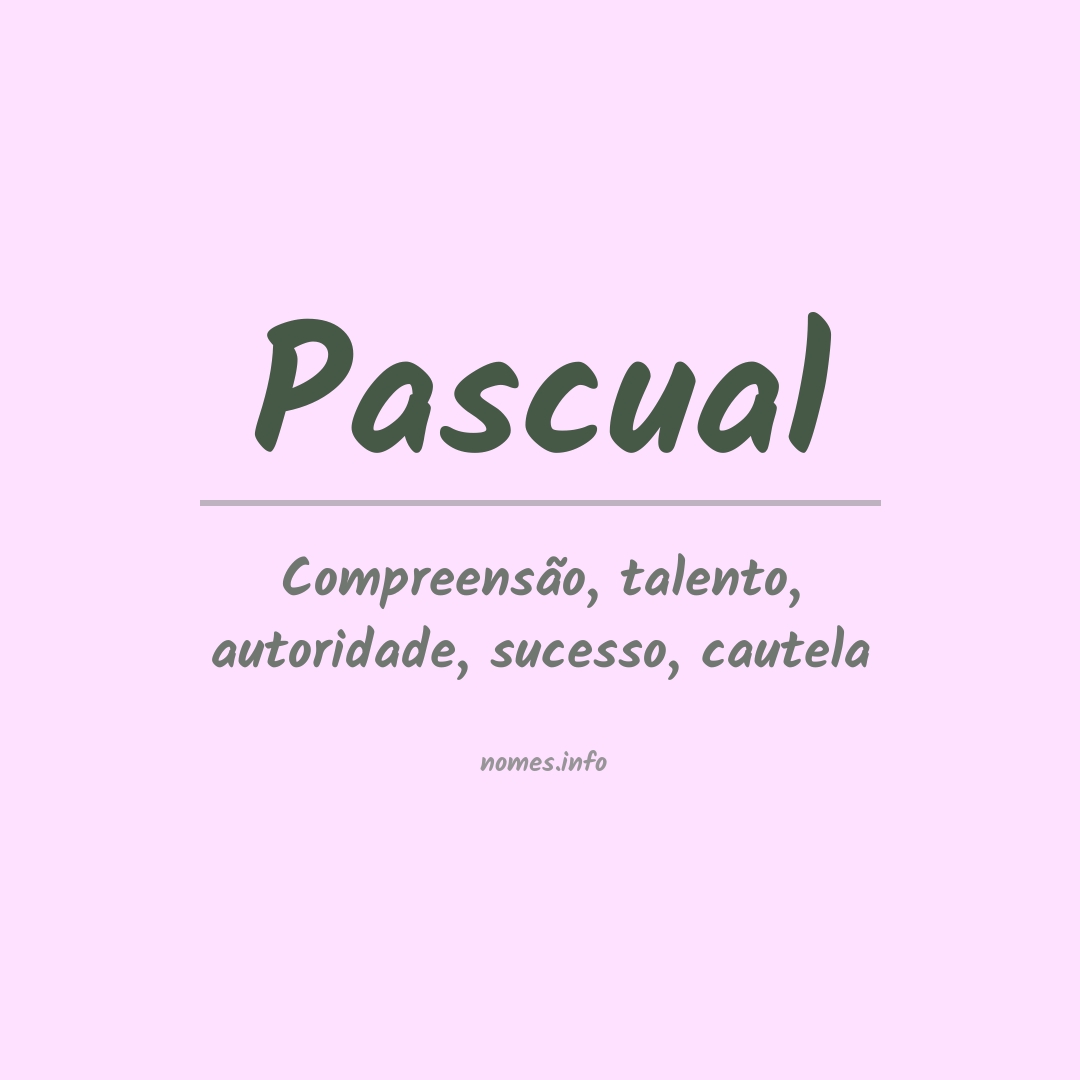 Significado do nome Pascual