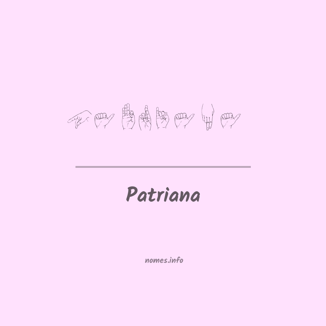 Patriana em Libras
