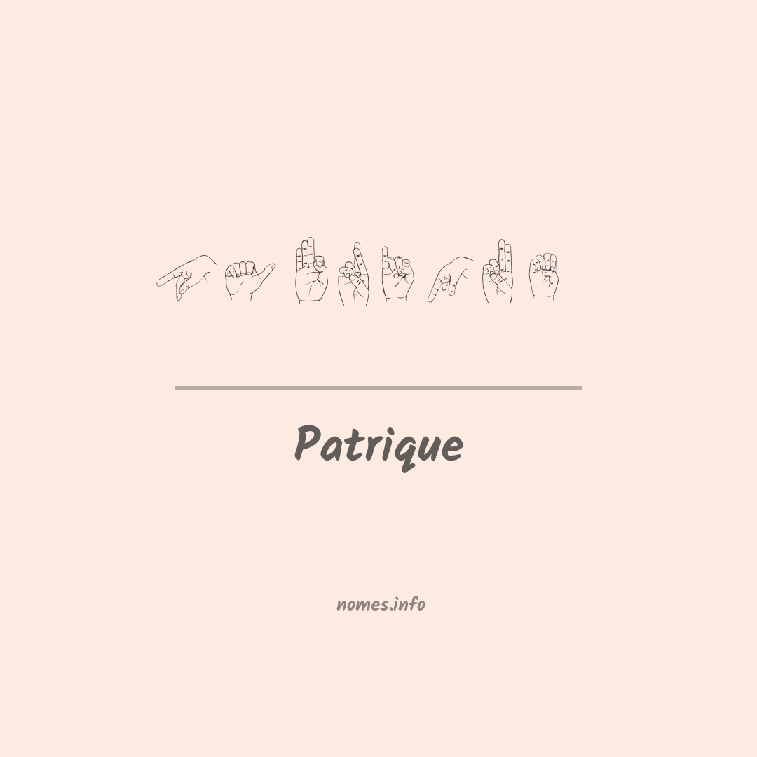 Patrique em Libras