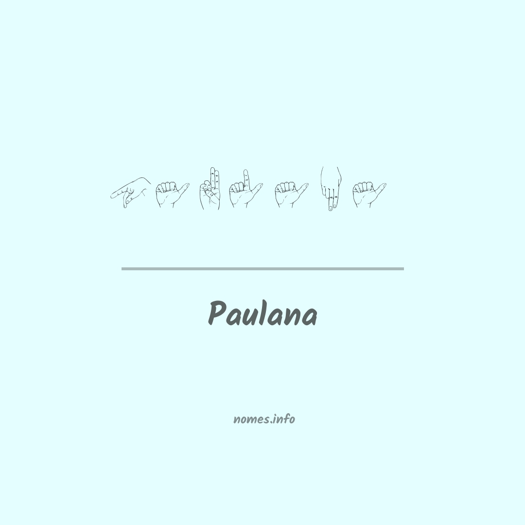 Paulana em Libras